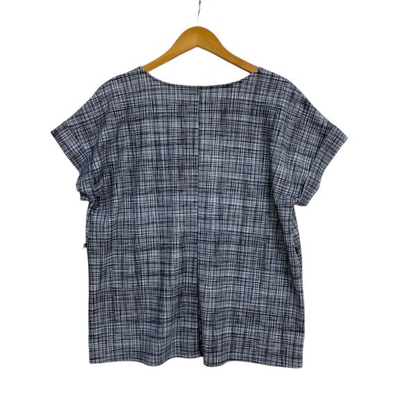 Worthington Top Women's Size XL Blue Belted Cap Sleeve Breathable Active Casual - Picture 5 of 10